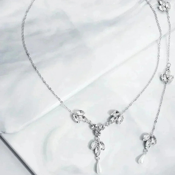 Necklace for Backless Wedding Dress & Evening Dress - Picture 2 of 7